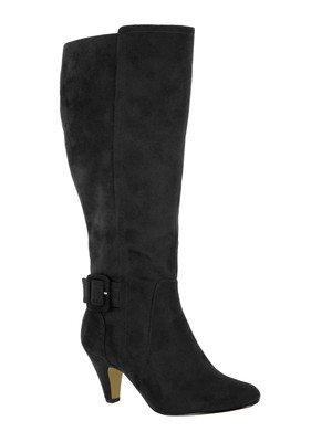 

BELLA VITA Женские черные широкие сапоги до икры Troy Ii Almond, 10 Вт, туалет, Черный, TRO2+