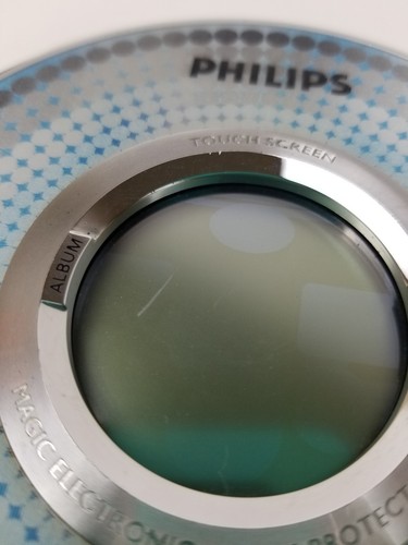 Philips Portable EXP2561 MP3-CD Playback Player Touch Screen Blue & Silver