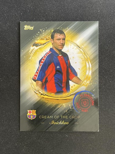 Hristo Stoichkov 2025 Topps FC Barcelona 125 Years Cream of