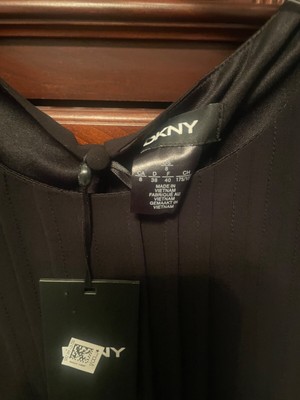 DKNY short sleeve black dress size 8 new 
