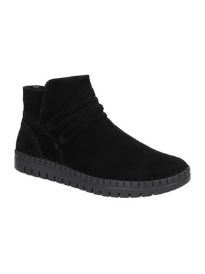 Женские черные кожаные ботильоны BELLA VITA с ремешком спереди и круглым носком Goring Falynn, 10 М