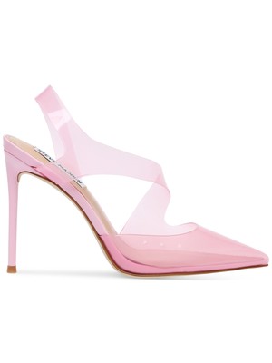 

STEVE MADDEN Женские розовые прозрачные туфли на шпильке с открытым носком, размер 6,5 м, Розовый, VIEN02S1