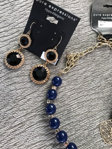 Mixed Jewelry Lot Earrings And Necklace (6) USA Seller New Free Shipping