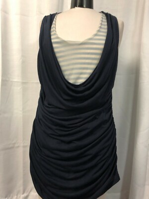 J. W. Woman Women's Navy Blue Tank Top Size 1X NWT