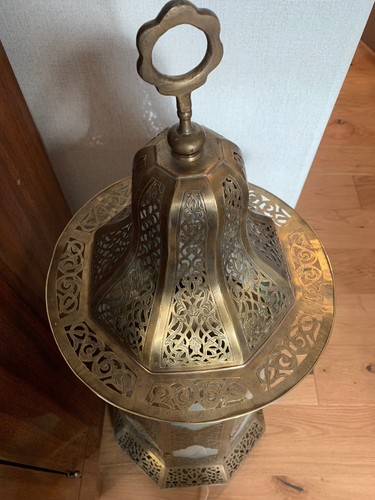 Set Of Two Moroccan Extra Large Electrical Lanterns