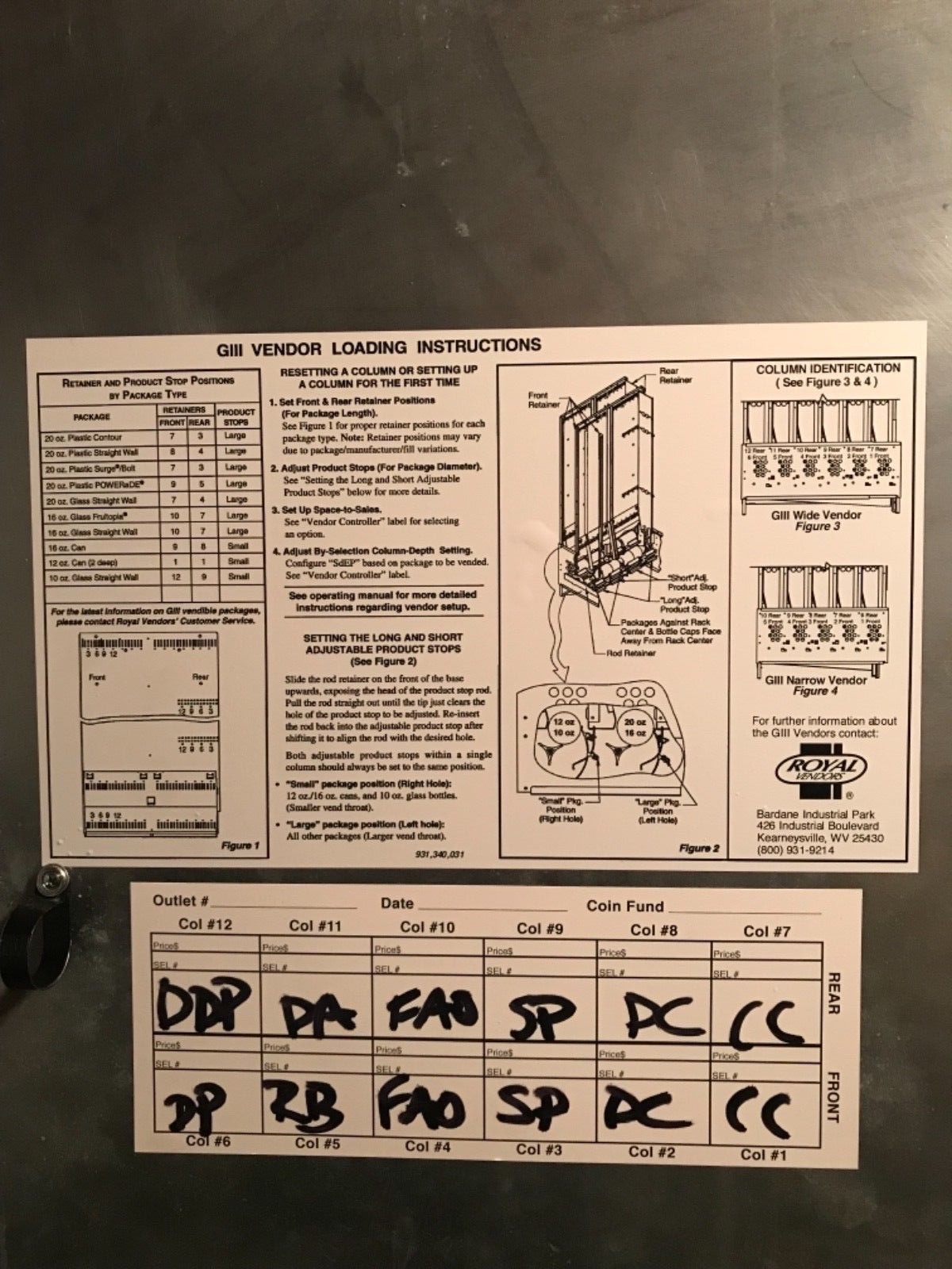 Royal Vendors Coca-Cola machine