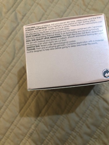 VICHY Idealia night Recovery gel-balm 50 ml 1.69 oz “FREE SHIPPING”