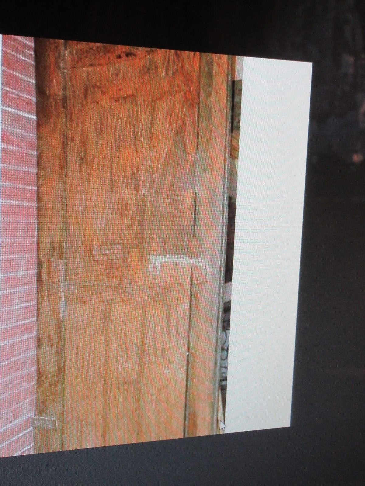 ARCHITECTURAL LARGE ANGLO INDIA PAINTED TEAK DOUBLE DOOR/S