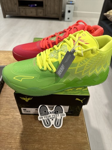 Pre-owned Puma Size 13  Mb.01 X Rick And Morty Mismatched 2022 Brand Deadstock Unworn In Red