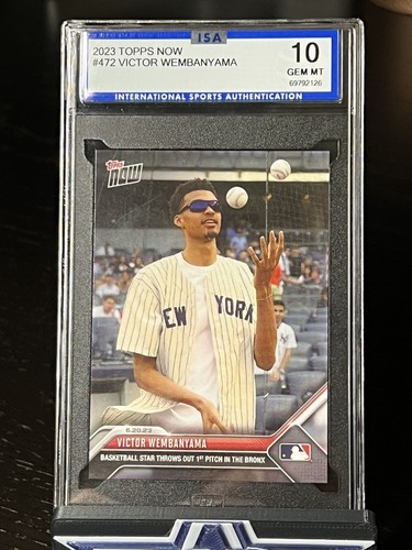2023 Topps Now #472 Victor Wembanyama Gem Mint ISA 10 RC