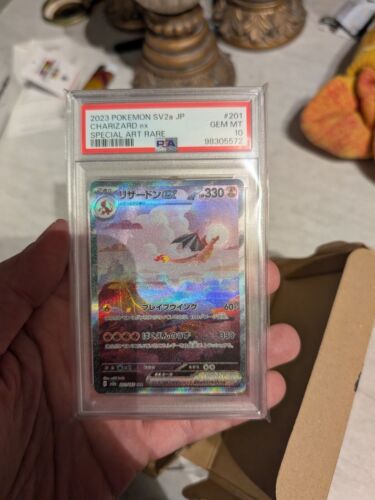 PSA 10 Charizard ex SAR 201/165 SV2a Pokemon Card 151 PSA 10 Charizard ex SAR 201/165 SV2a Pokemon Card 151
