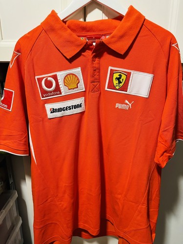 Scuderia Ferrari Marlboro F1 PUMA polo shirt Vintage XL Pit Scuderia Ferrari Marlboro F1 PUMA polo shirt Vintage XL Pit