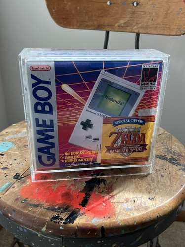 Original Nintendo Game Boy DMG-01 Zelda Console Bundle -HIGH
