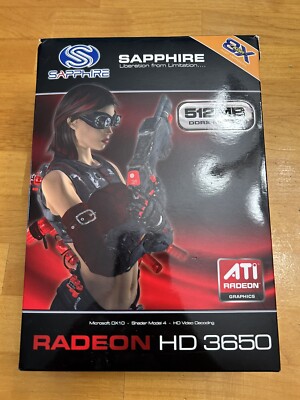 Sapphire Radeon HD 3650 AGP 8X AGP Version 512 MB DDR2 Memory ATI Graphics