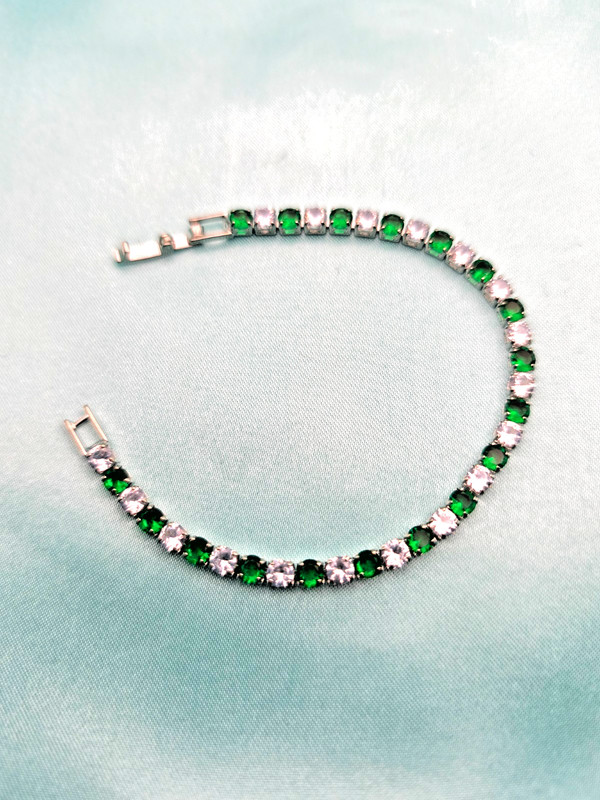 Armband  FÃ¼R Damen  / Hochwertiger 316 Edelstahl Handgefertigtes Armband GrÃ¼N