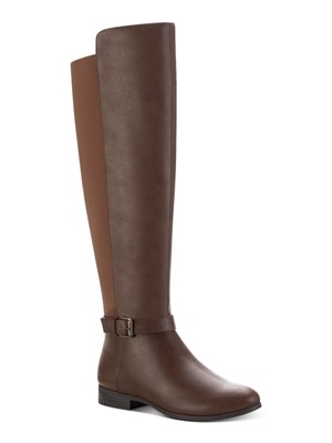 STYLE & COMPANY Womens Brown Kimmball Round Toe Block Heel Riding Boot 6 M