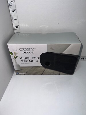 Coby Decor Wireless Bluetooth Speaker Black NEW portable