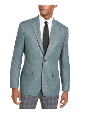 

LAUREN RALPH LAUREN Зеленый однобортный блейзер классического кроя