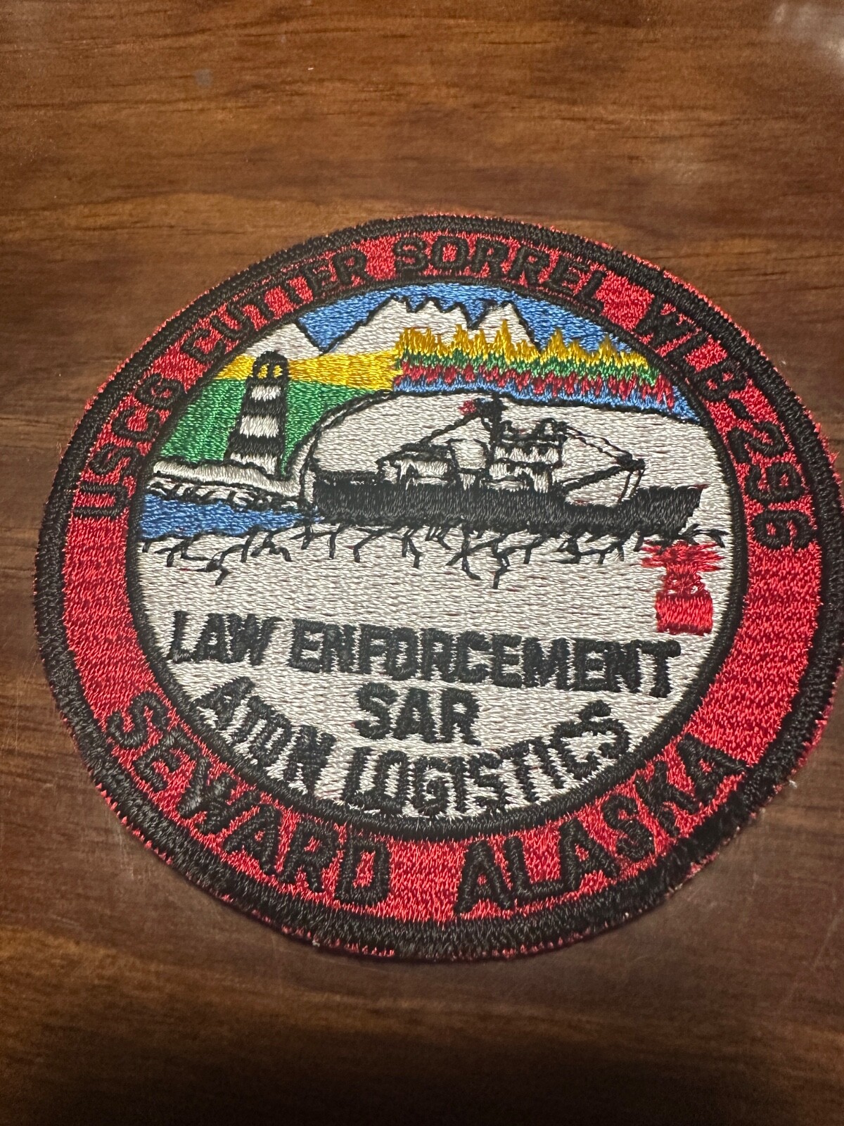 Vintage US Coast Guard CGC Sorrel Ship Patch - Seward Alaska