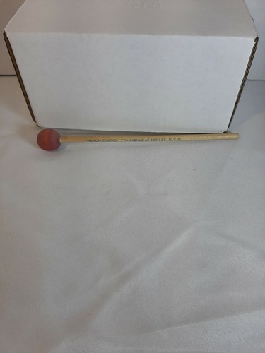 French casino Wooden Drum Stick Drink Stirrer Knocker NYC 7th Avenue 50th st