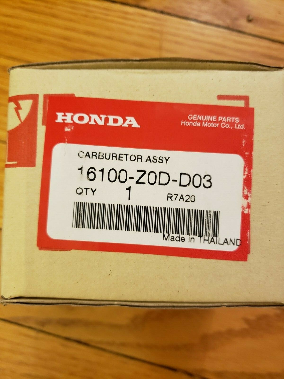 HONDA GENERATOR CARBURETOR 16100-Z0D-D03 EB2000