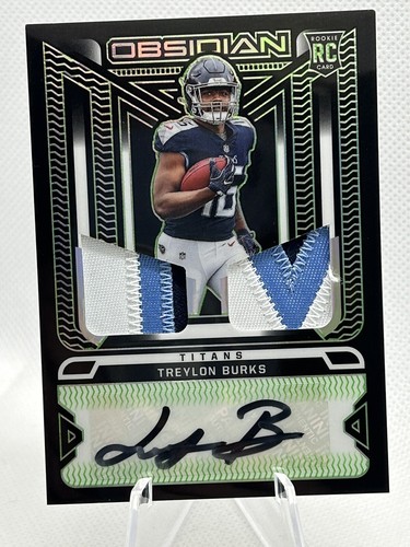 2022 Obsidian Treylon Burks 3 Color Duel Patch Auto 44/50 2022 Obsidian Treylon Burks 3 Color Duel Patch Auto 44/50