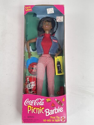 mattel 1997 coca cola picnic barbie doll special edition 19626 new 404843863727