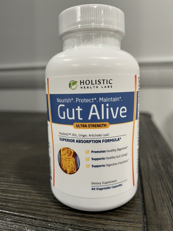 Holistic Health Labs Gut Alive Ultra Strength Superior Absorption 60