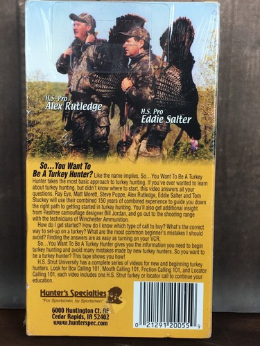 HS Strut University Turkey Hunter VHS Volume 1 Model #20055 Sportsman Training