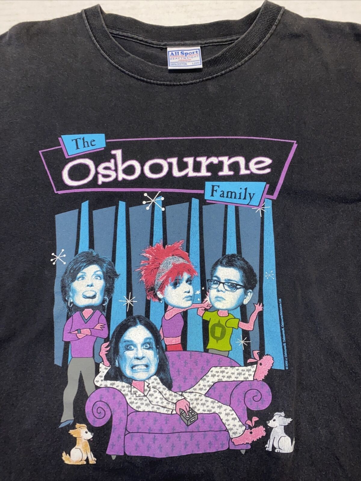 【00's VINTAGE】Osbournes Family T-SHIRT Vintage The Osbourne Family T-shirt TV Show Ozzy Sharon