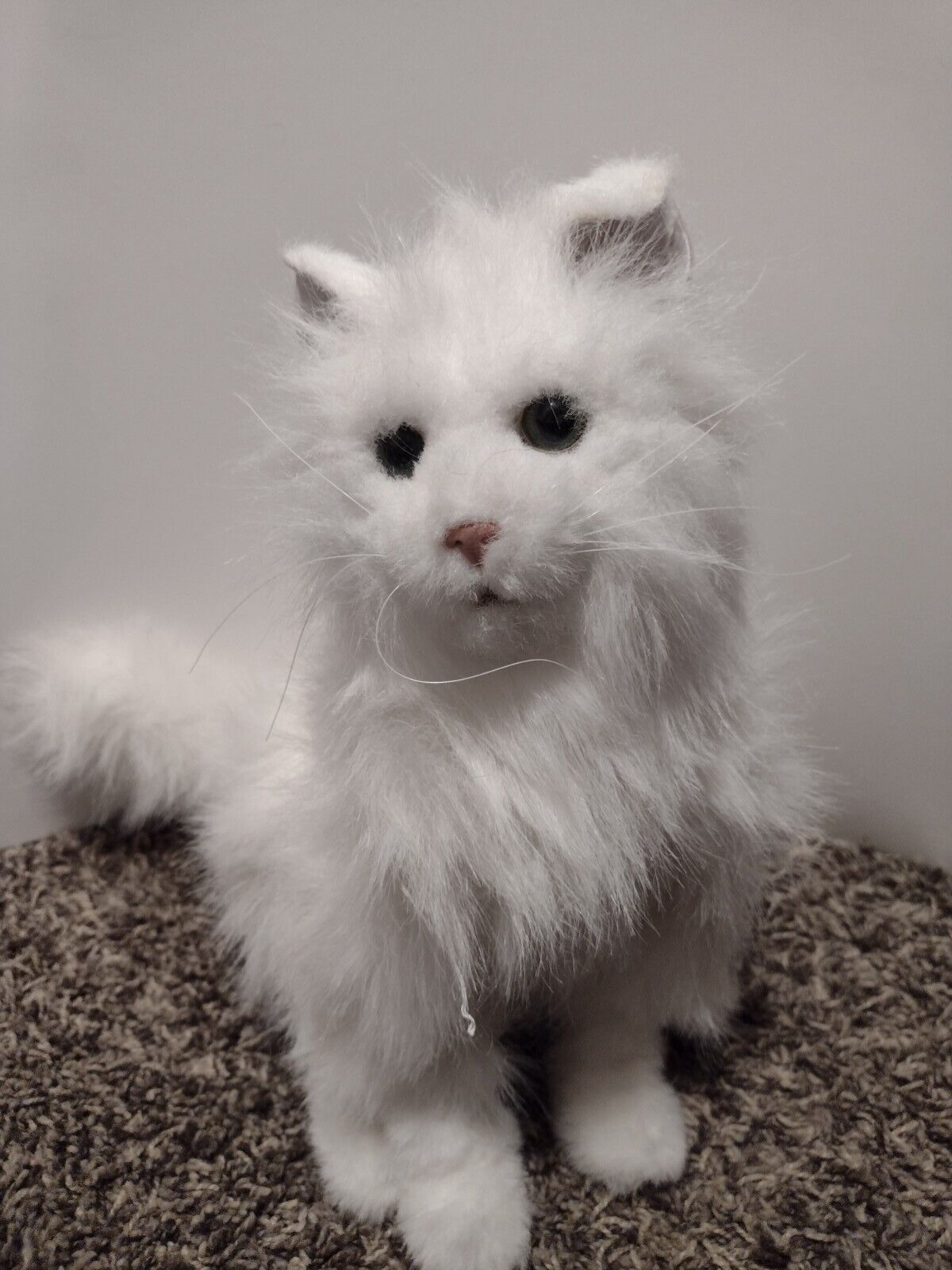 2006 FurReal Friends Lulu Cat 14”  Hasbro Interactive Toy White Persian Cat