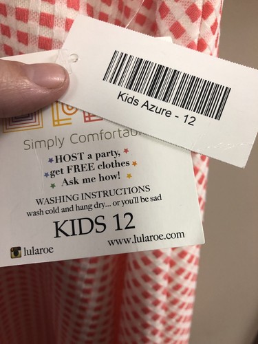 LuLaRoe Azure Skirt, Size 12 BNWT Pretty Plaid Stretchy Material