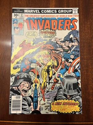 The Invaders #12 1977 The Invaders Vintage Marvel Comic