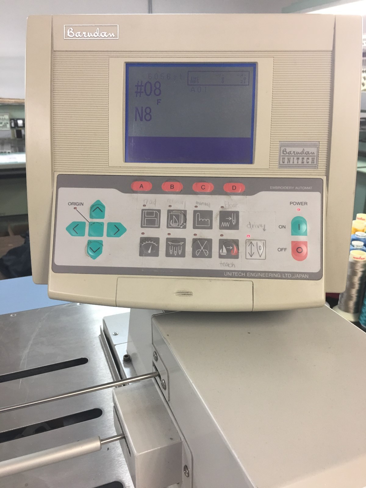 Barudan Commercial 12 Head 9 Needle Embroidery Machine 1996-1998