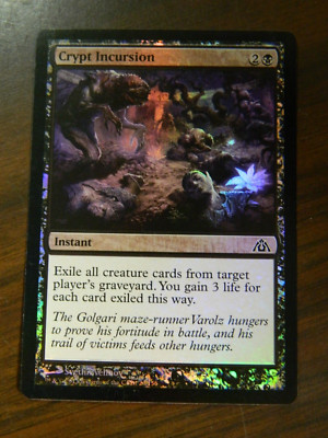 MTG Dragons Maze Foil Common Crypt Incursion Excellent - NM