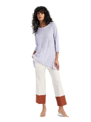 Женский топ ALFANI с рукавом 3/4 и вырезом «лодочка»