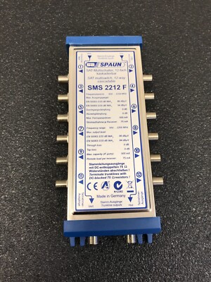 S2 Spaun SMS 2212 F SAT Multiswitch 12 Way Cascadable