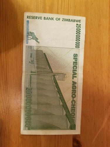 Zimbabwe 25 Billion circulated