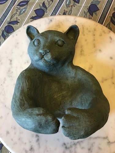 Garden Cat Planter Holder Outdoors Indoors Cutie