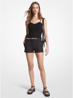 MICHAEL MICHAEL KORS Женские черные шорты на молнии с застежкой на крючок и планку Шорты 16