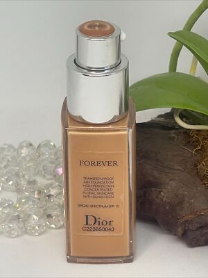Dior Forever Transfer Proof 24H Foundation SPF 15 - 4WP Warm Peach - .67 oz -New
