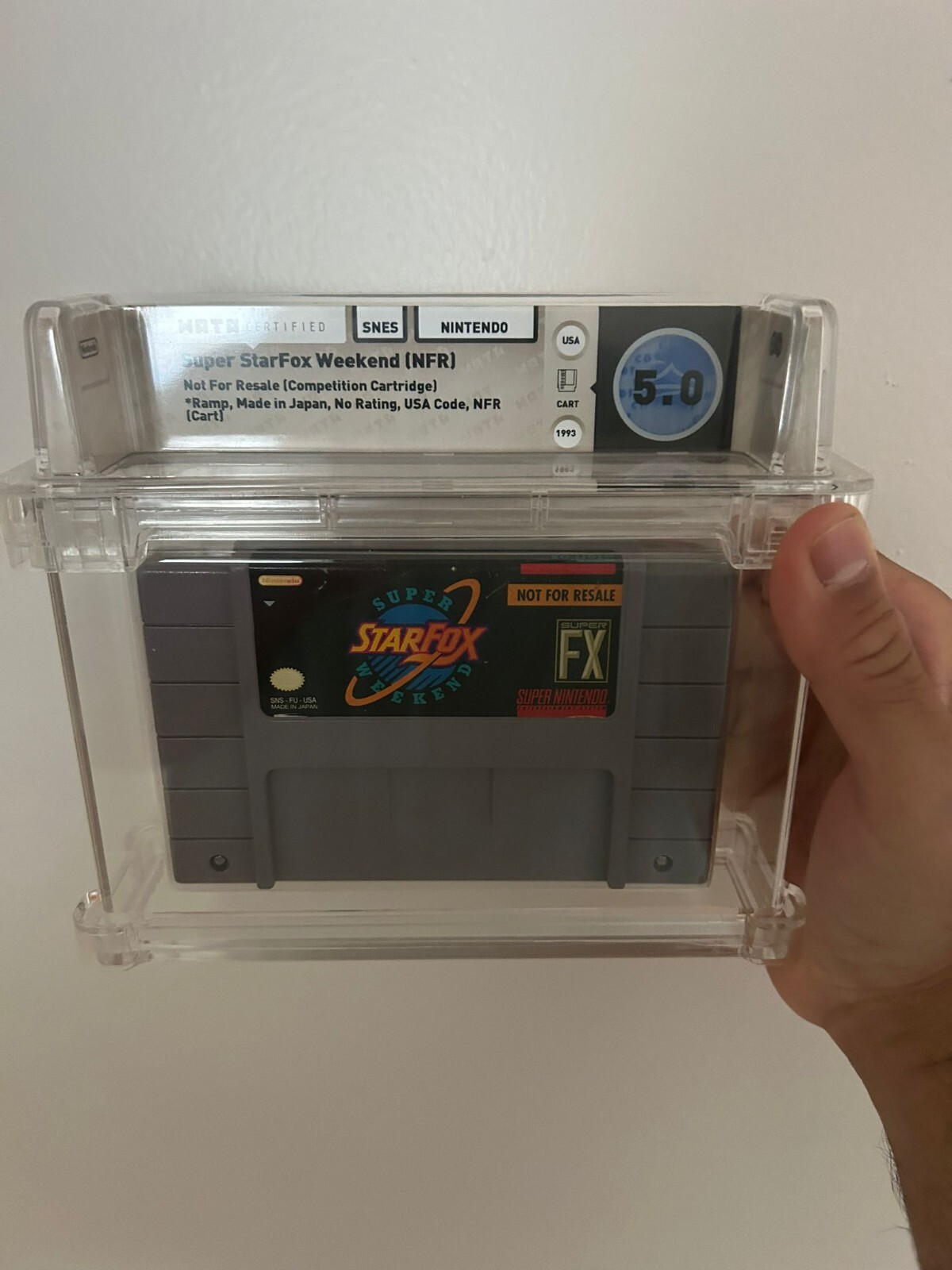 FANTASTICSリアルカード Star fox Super Weekend WATA - Extremely Rare Super Nintendo
