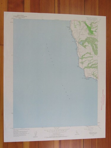 Pigeon Point California 1960 Original Vintage USGS Topo Map