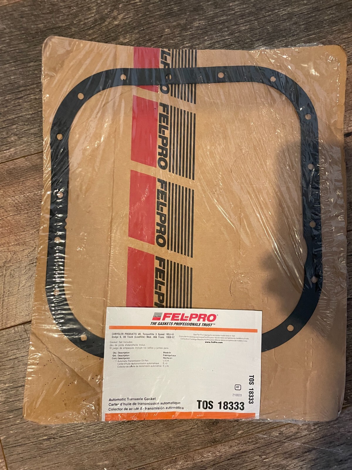 FEL-PRO TOS18333 AUTOMATIC TRANSMISSION OIL PAN GASKET (TOS18333)