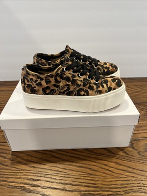 Steve Madden Emmi Leopard Cheetah Platform Lace Up Sneakers Women's US Size 5.5