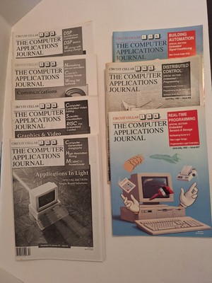 LOT OF 7 Circuit Cellar Ink Magazine Journal Vintage 1991 1992 W/ Back Issues