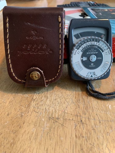 Vintage Gossen CDS Super Pilot ASA Light Exposure Meter Germany w/ Leather Case
