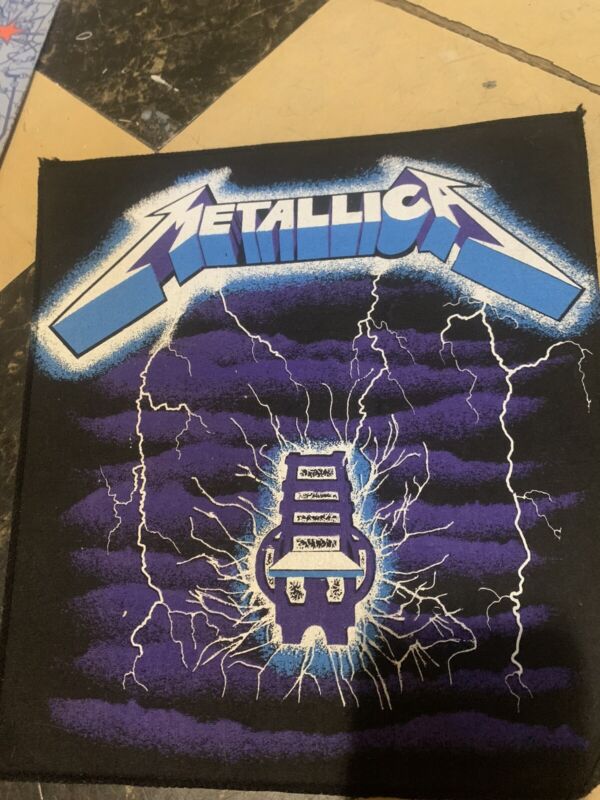 Unused 1990s Metallica Ride The Lightening 11 by 14 “Back Patch Made In UK