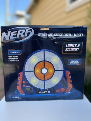 Nerf Gun Elite Digital Target Strike And Score Practice Stand LCD Display New