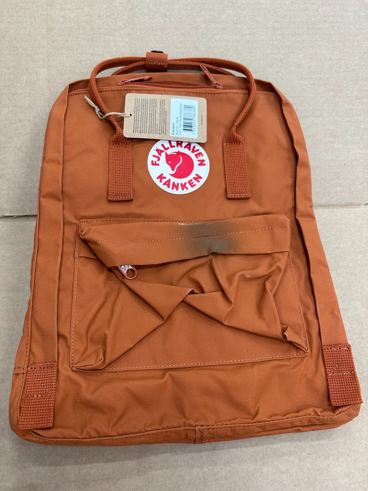 【FJALLRAVEN】Kanken Classic - Peach Sand/Terracotta Brown Fjallraven Kanken Classic Backpack Peach Sand / Terracotta